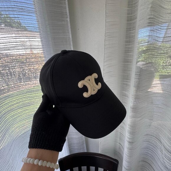 TRIOMPHE BASEBALL CAP IN COTTON ‘BLACK - Picture 8 of 8